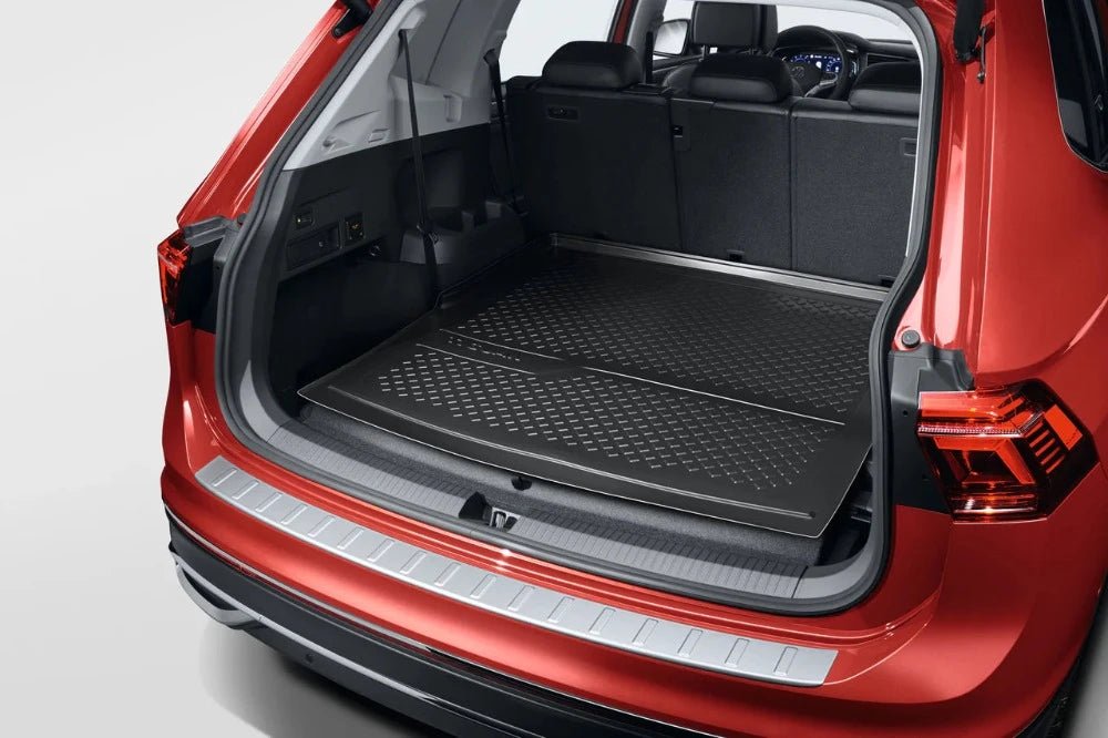 Covoras portbagaj tip tavita original VW Tiguan Allspace, premium, podea sus - Volkswagen Shop