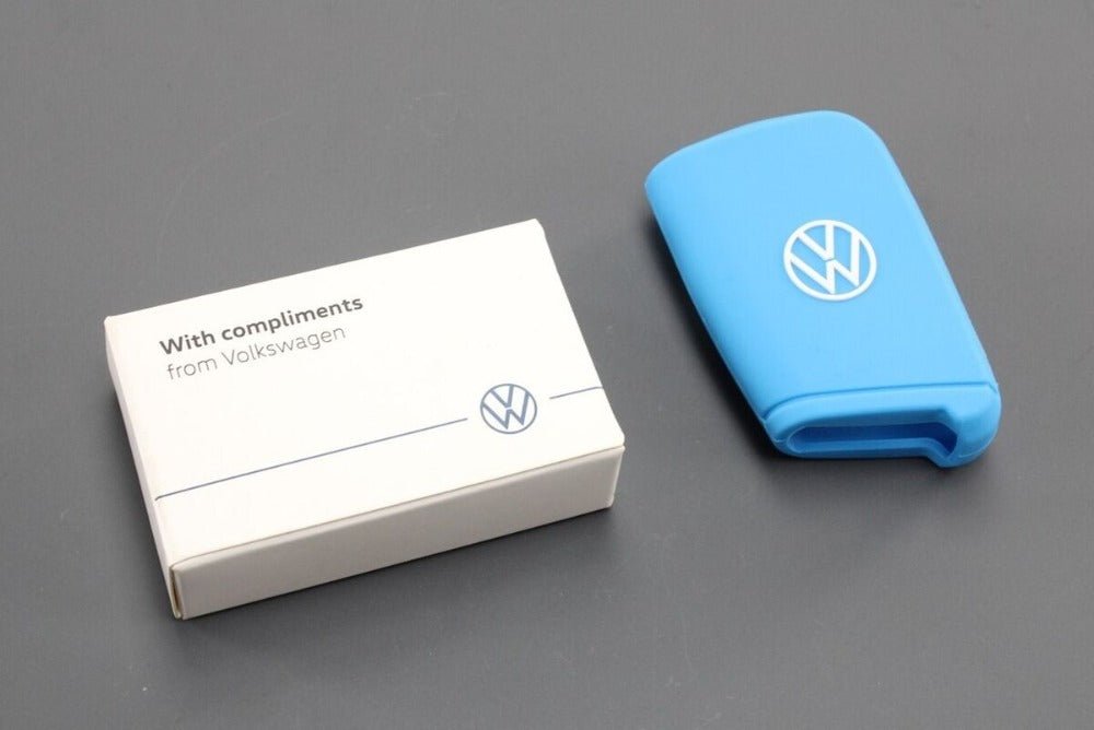 Husa protectie cheie originala Volkswagen, silicon albastru deschis - Volkswagen Shop