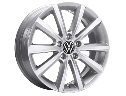 Janta aliaj usor 16'' Merano - Argintiu Stralucitor, Design cu 10 Spite - Volkswagen Shop