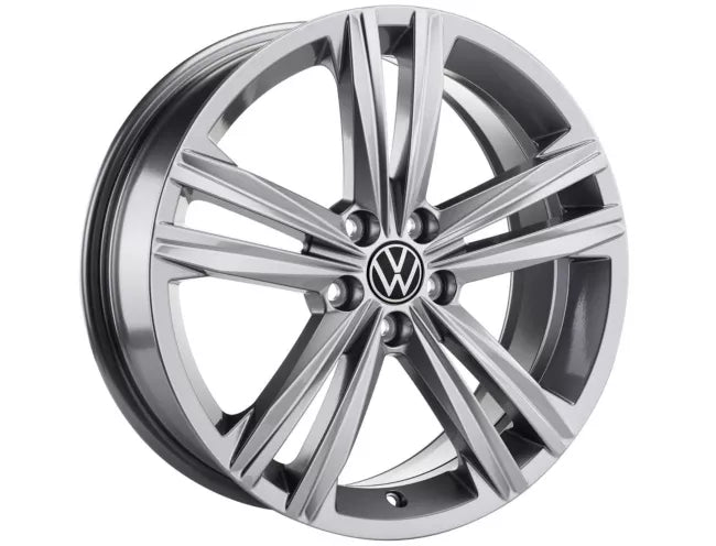 Janta aliaj usor 18'' Sebring - Gri Metalic, Design cu 5 Spite Duble - Volkswagen Shop