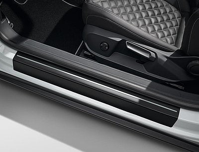 Protectie pentru pragul lateral, originala Volkswagen Tiguan Allspace (MBQ, AD1) 2018->, folie neagra - Volkswagen Shop