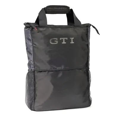 Rucsac elegant GTI - negru, cu buzunar exterior, convertibil in geanta - Volkswagen Shop