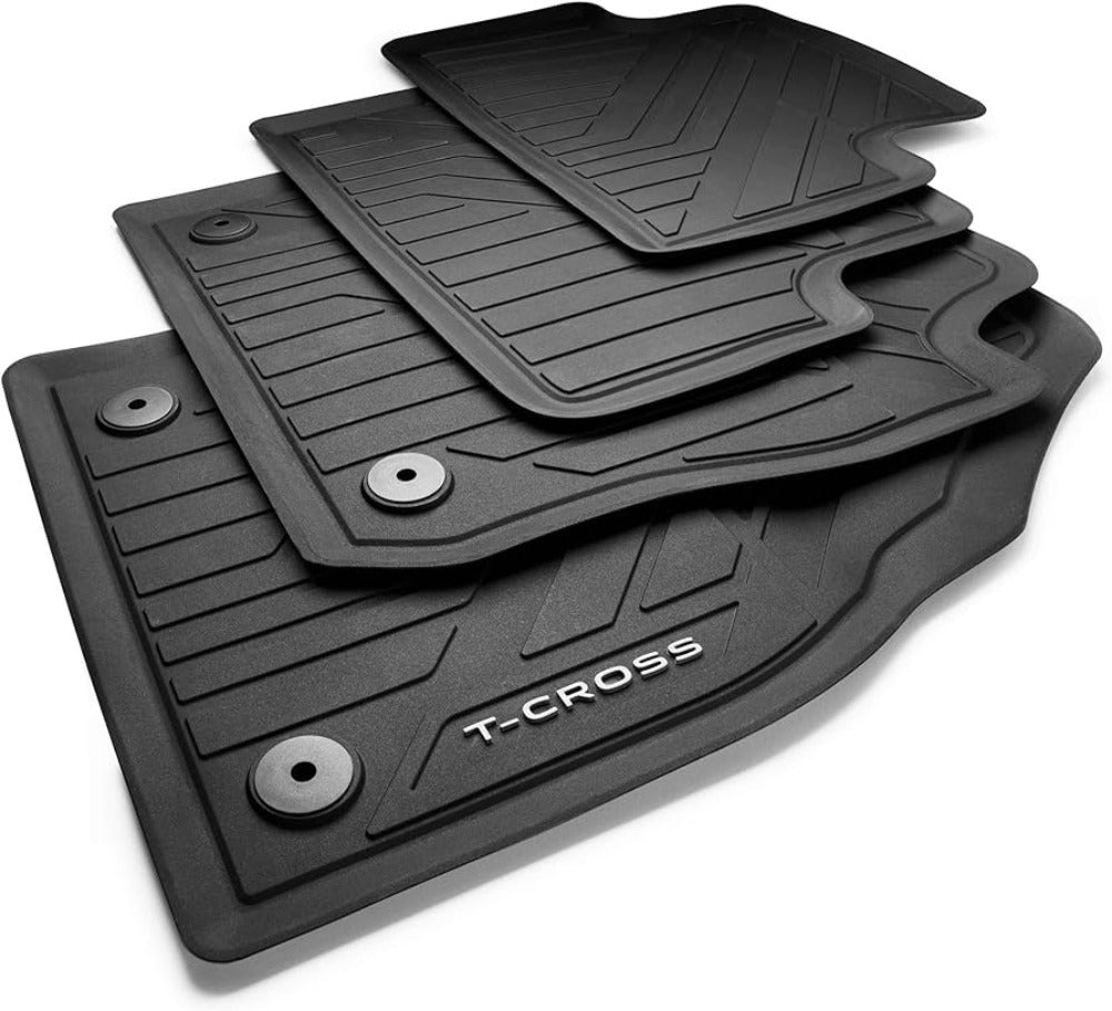 Set covorase cauciuc originale VW T-Cross,premium, 4 piese fata si spate, - Volkswagen Shop