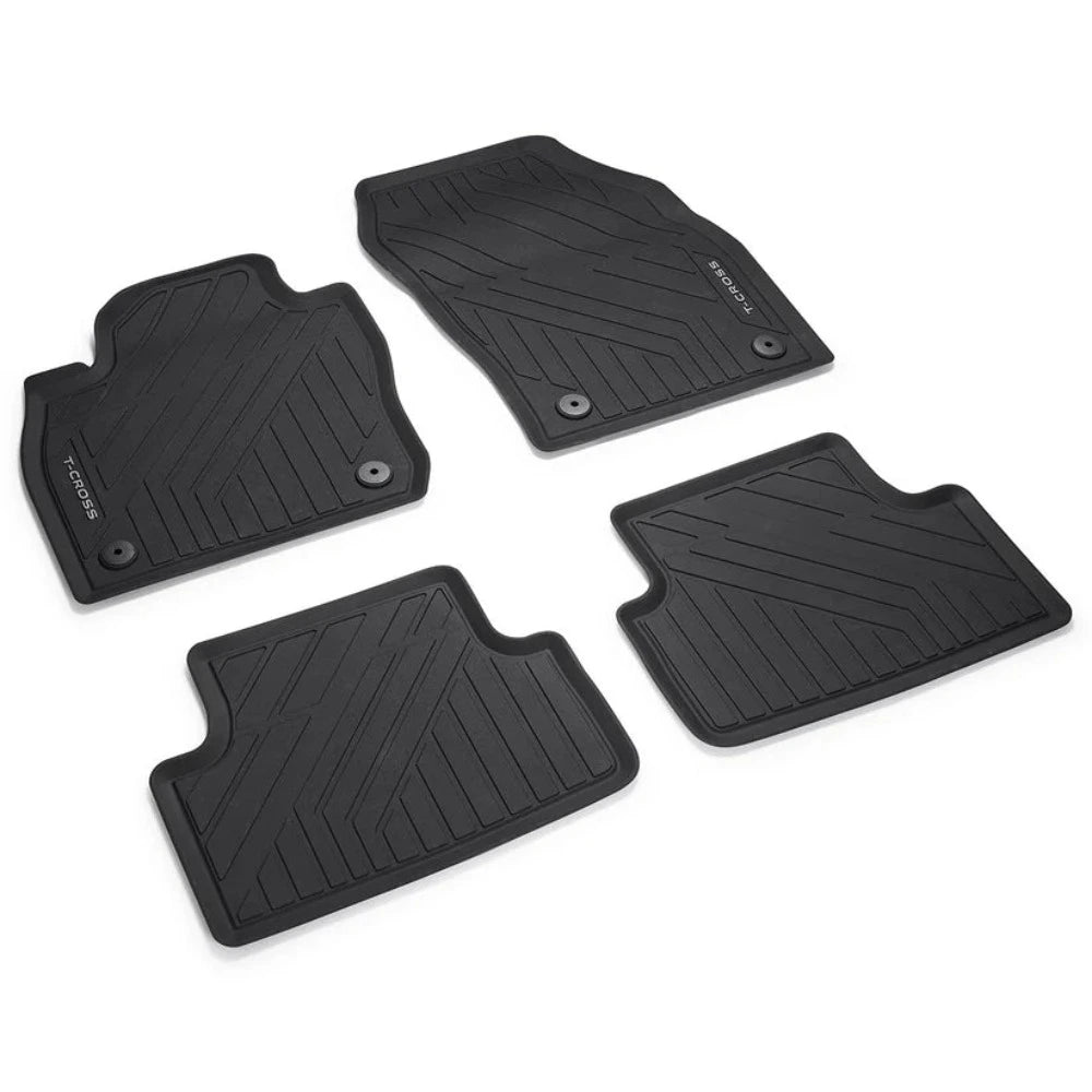 Set covorase cauciuc originale VW T-Cross,premium, 4 piese fata si spate, - Volkswagen Shop